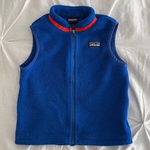 Patagonia Kids Blue Fleece Vest sz 3T